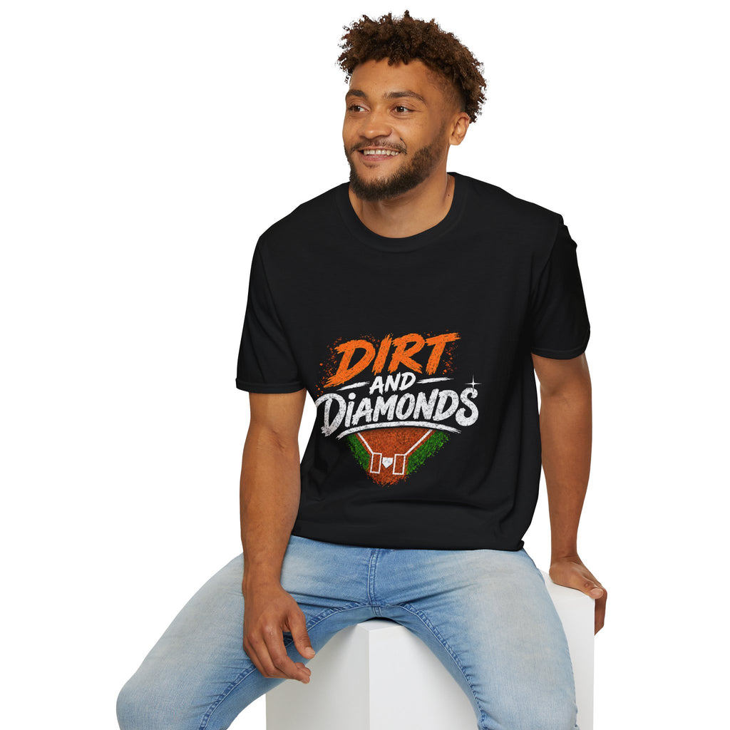 Dirt and Diamonds Softball T-Shirt — Vintage Field Graphic Tee
