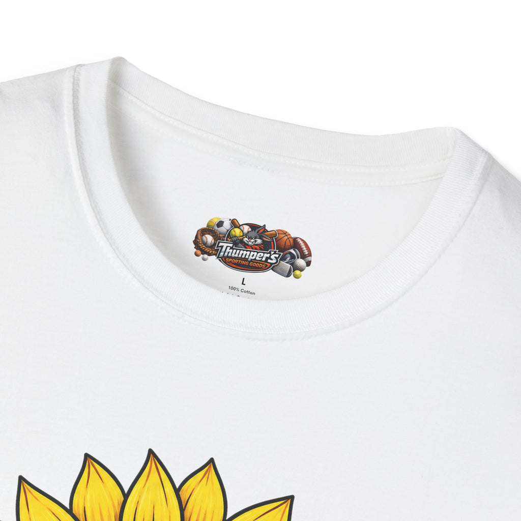 Softball Mom T-Shirt — Sunflower Softball Graphic Tee for Softball Moms