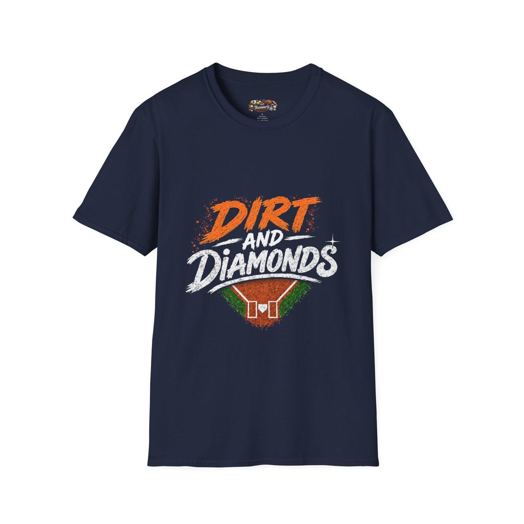 Dirt and Diamonds Softball T-Shirt — Vintage Field Graphic Tee
