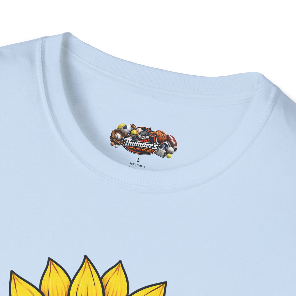 Softball Mom T-Shirt — Sunflower Softball Graphic Tee for Softball Moms