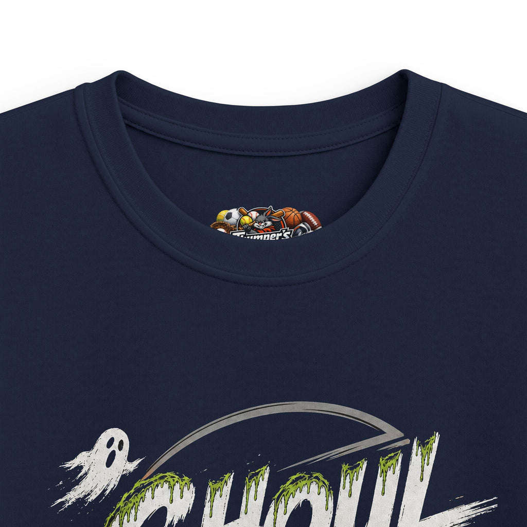 Kids Tee — "Ghoul Squad" Halloween Soccer Ghosts Shirt