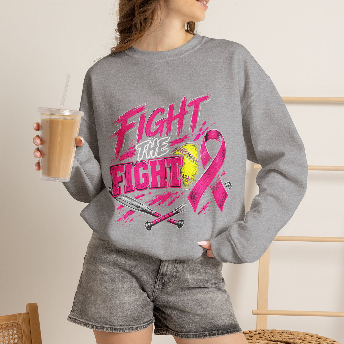 Fight the Fight Breast Cancer Awareness Sweatshirt