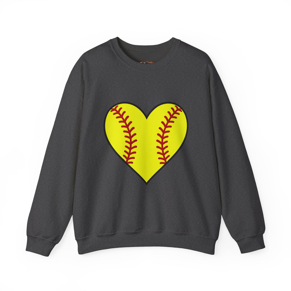 Softball Heart Crewneck Sweatshirt