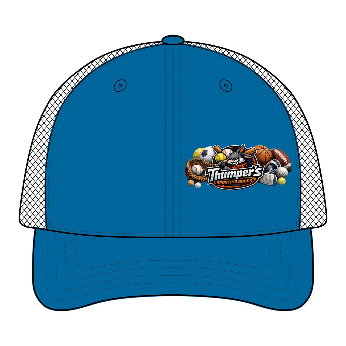FlexFit Mesh Cap with Sports Logo