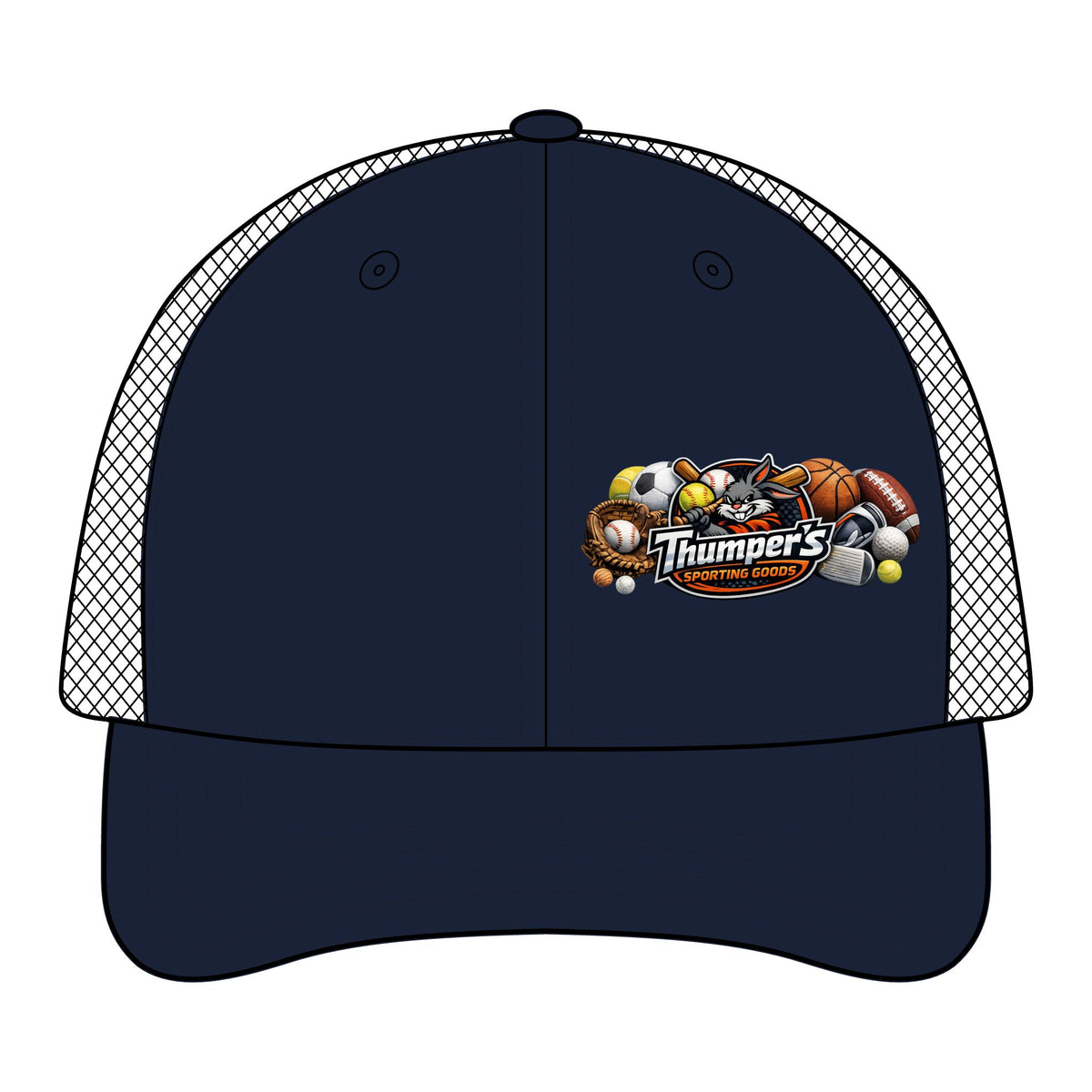 FlexFit Mesh Cap with Sports Logo