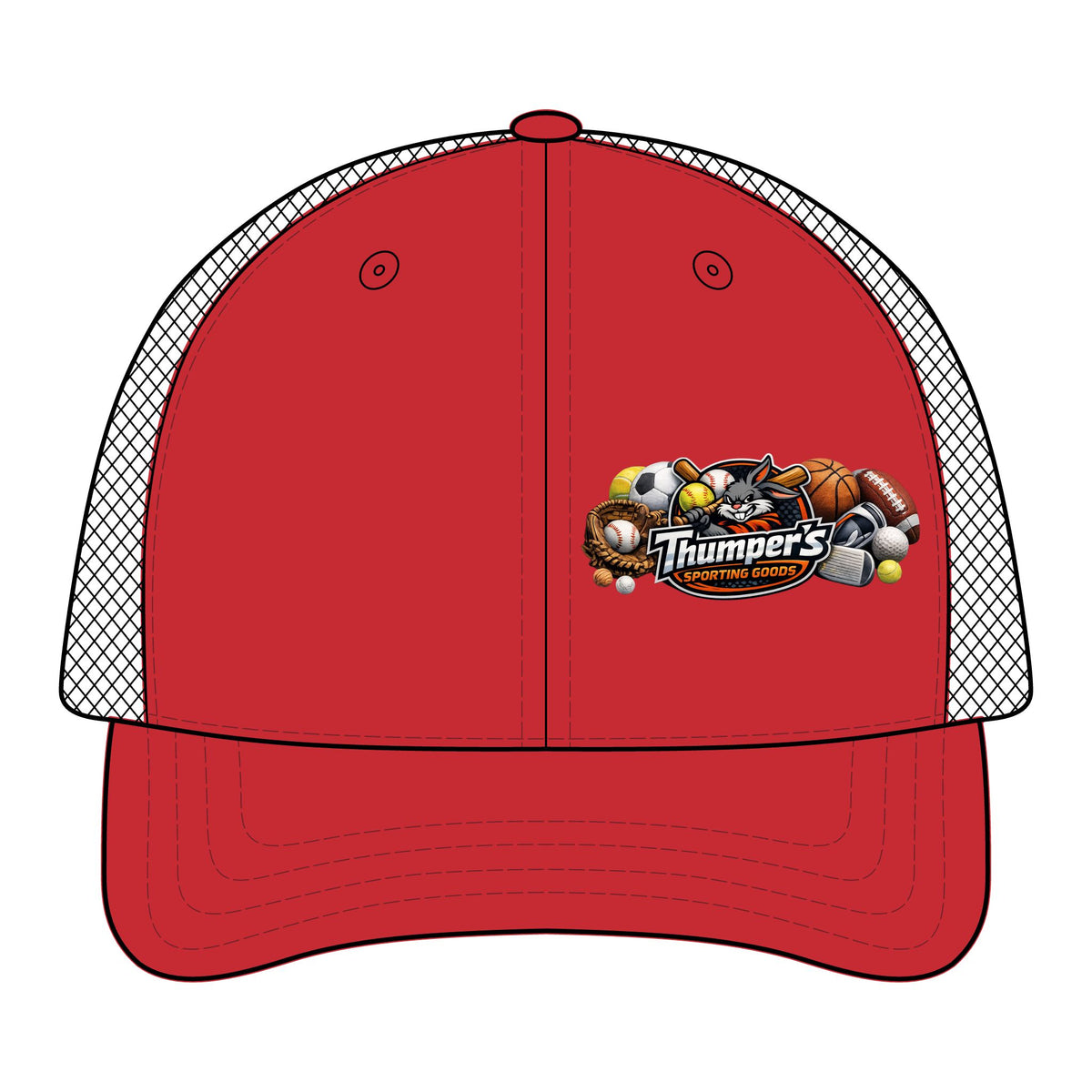 FlexFit Mesh Cap with Sports Logo