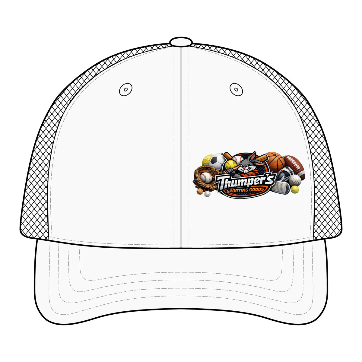 FlexFit Mesh Cap with Sports Logo