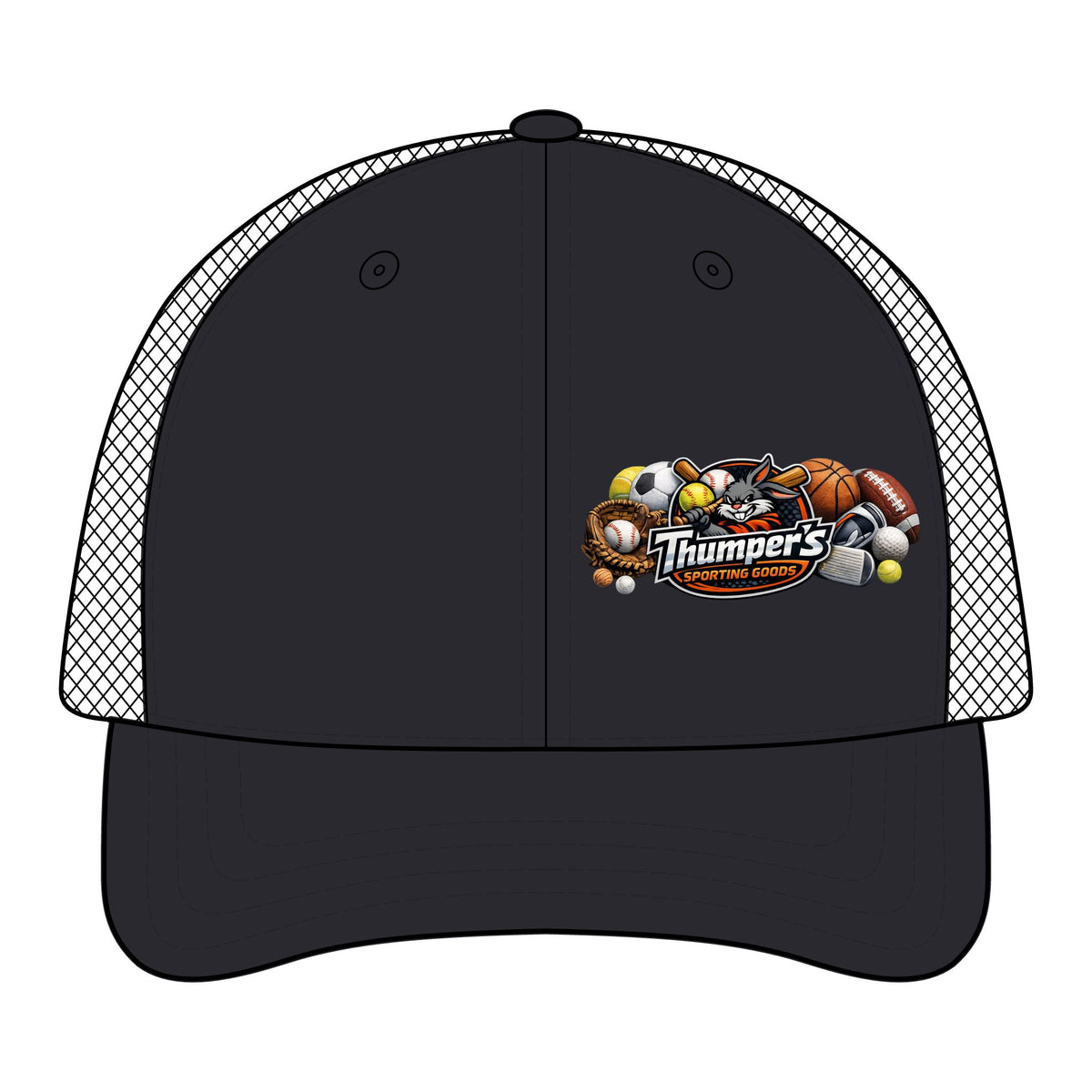FlexFit Mesh Cap with Sports Logo
