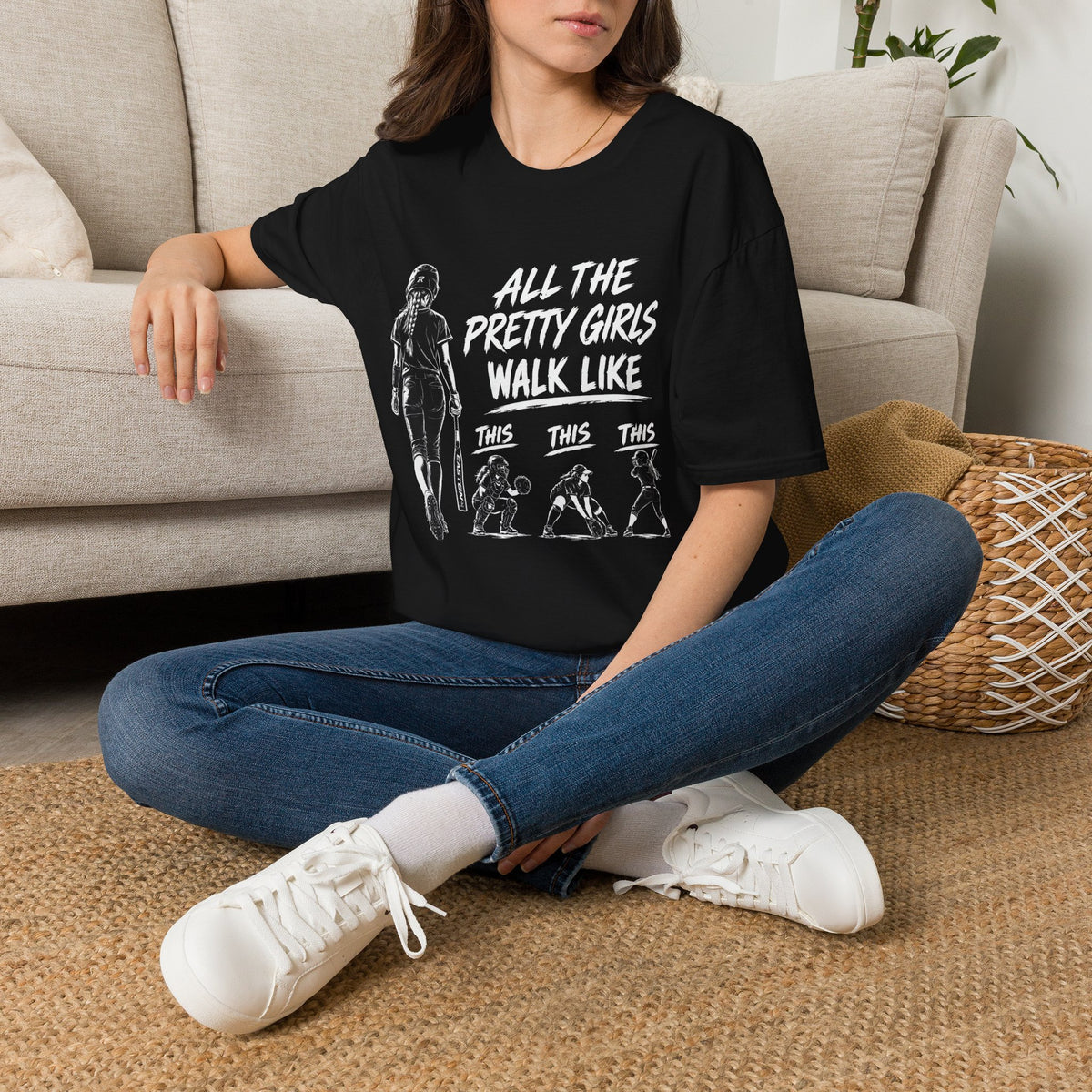 All The Pretty Girls Walk Like This T-Shirt — Funny Girls Graphic Tee