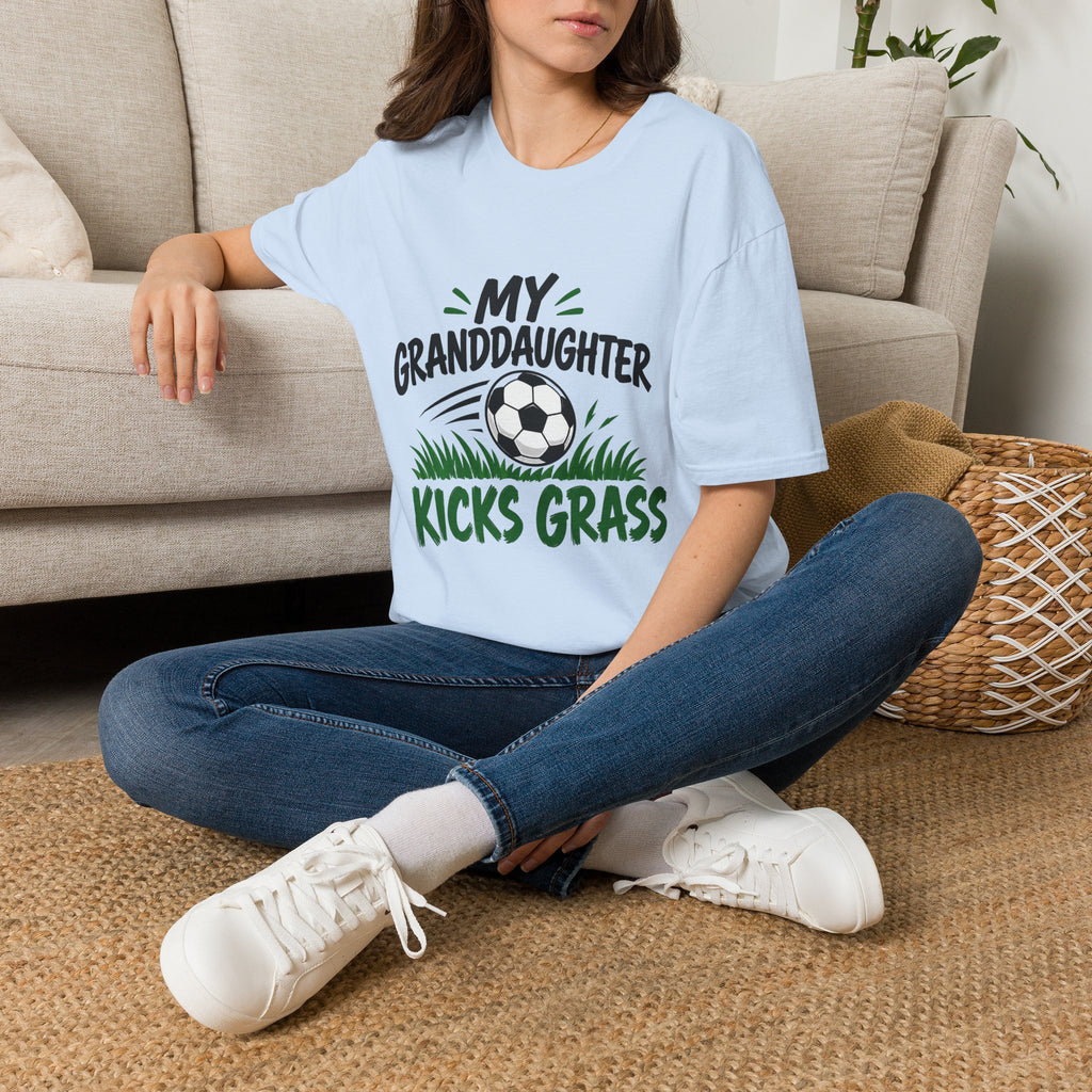 My Granddaughter Kicks Grass Soccer T-Shirt