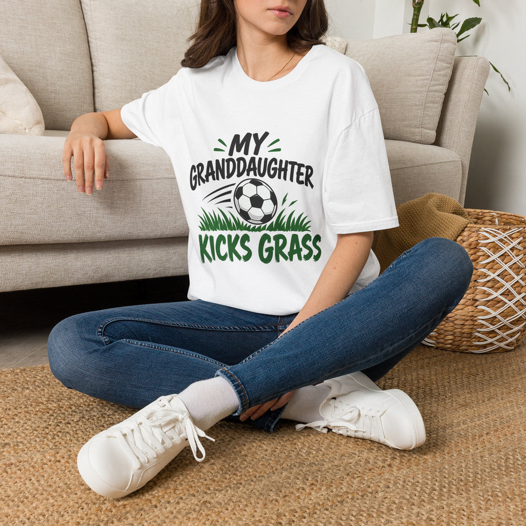 My Granddaughter Kicks Grass Soccer T-Shirt