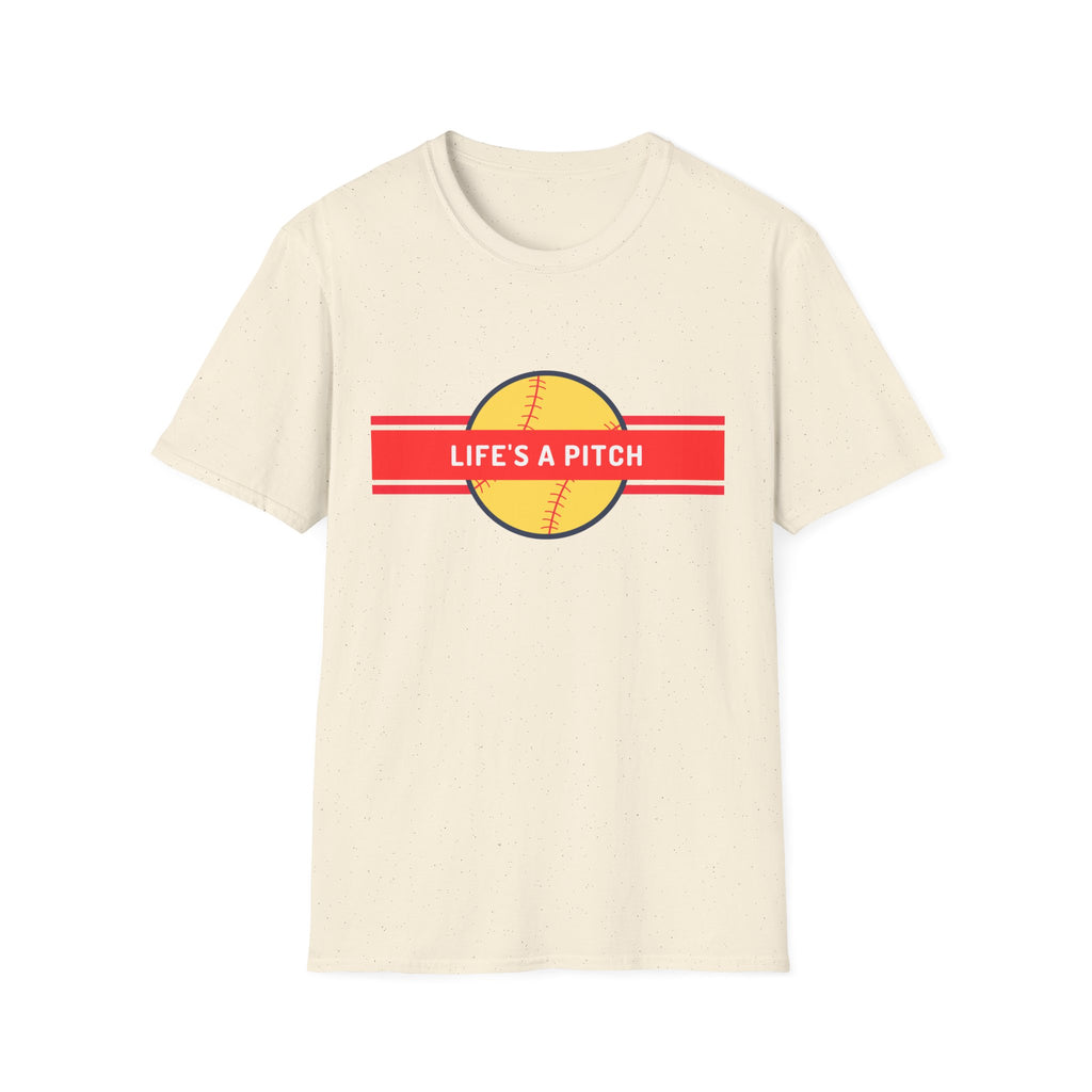 Life's a Pitch Baseball T-Shirt — Funny Softball Tee