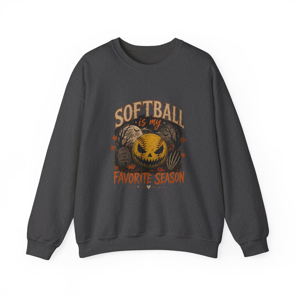 Softball Is My Favorite Season Crewneck Sweatshirt