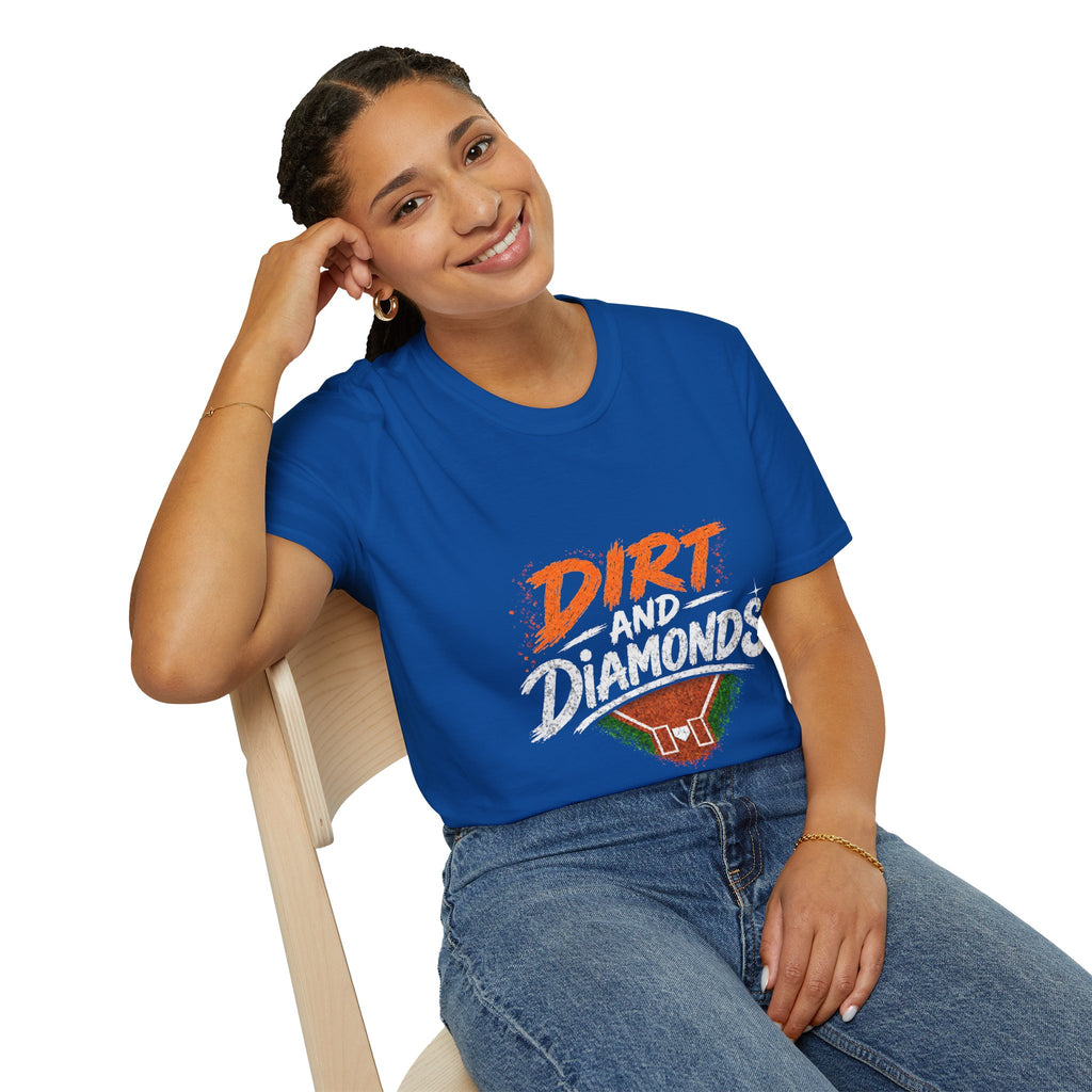Dirt and Diamonds Softball T-Shirt — Vintage Field Graphic Tee
