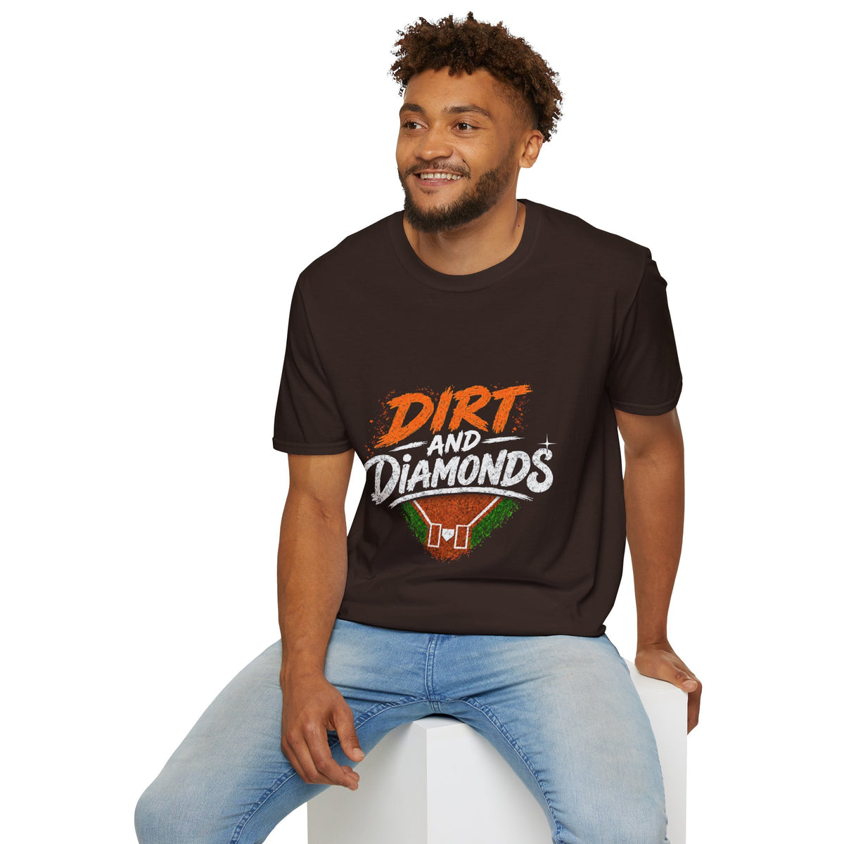 Dirt and Diamonds Softball T-Shirt — Vintage Field Graphic Tee