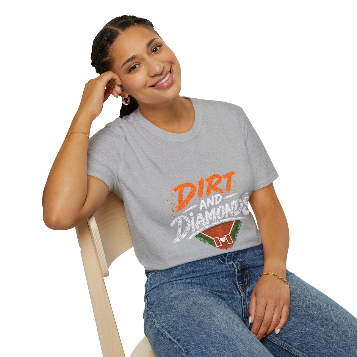 Dirt and Diamonds Softball T-Shirt — Vintage Field Graphic Tee