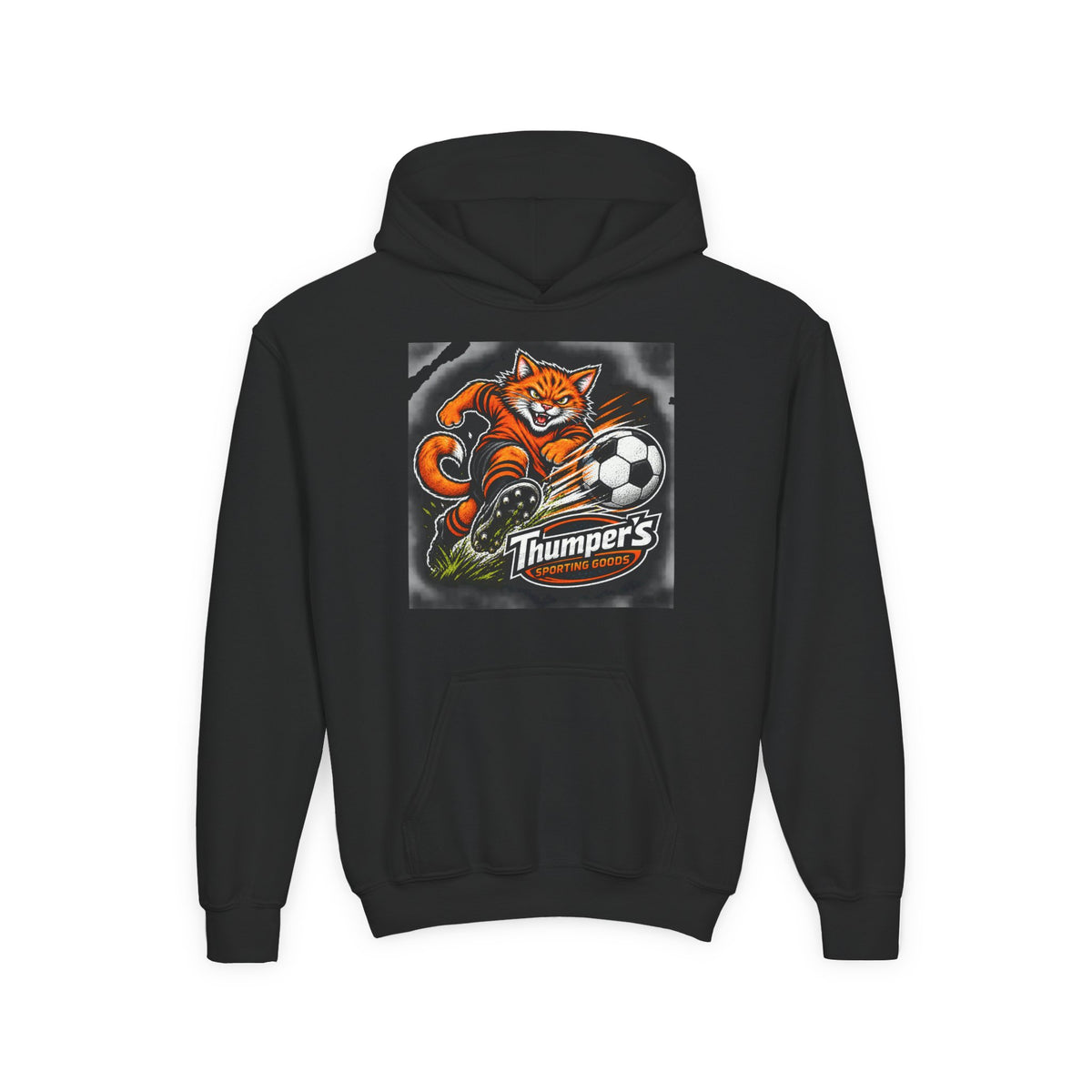 Youth Soccer Cat Graphic Hoodie