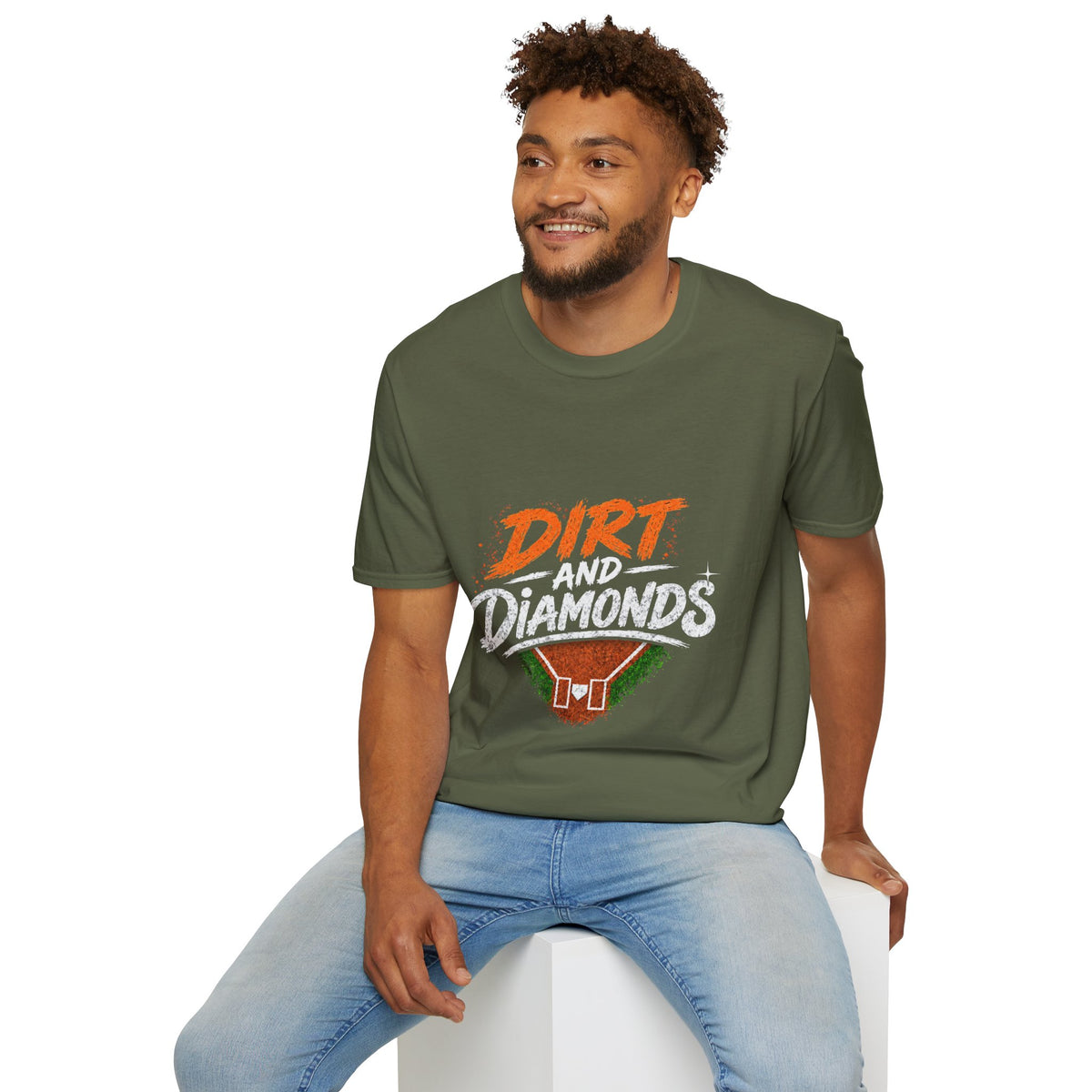 Dirt and Diamonds Softball T-Shirt — Vintage Field Graphic Tee