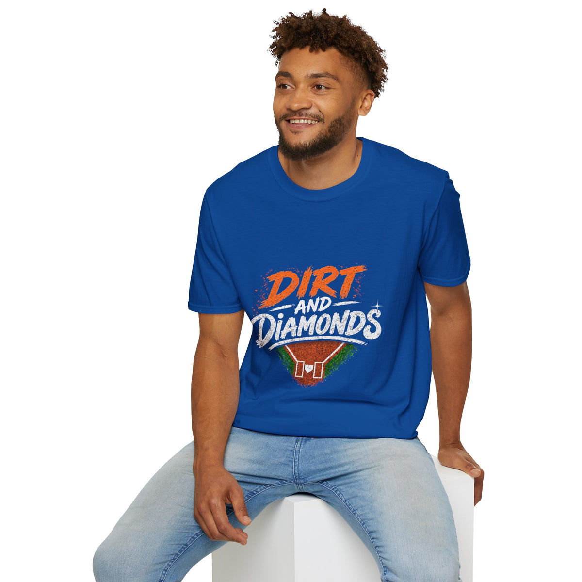 Dirt and Diamonds Softball T-Shirt — Vintage Field Graphic Tee