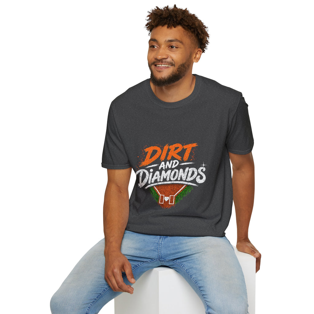 Dirt and Diamonds Softball T-Shirt — Vintage Field Graphic Tee