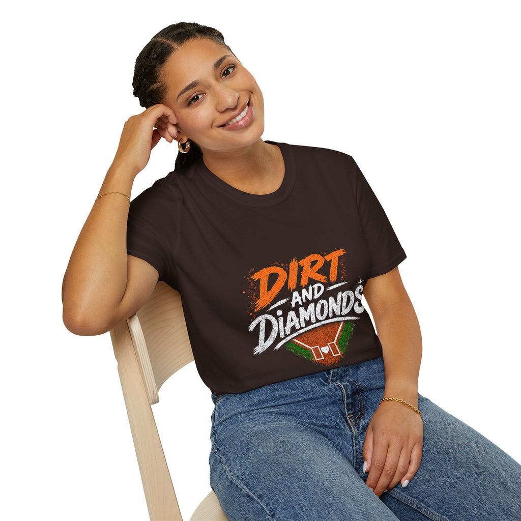 Dirt and Diamonds Softball T-Shirt — Vintage Field Graphic Tee