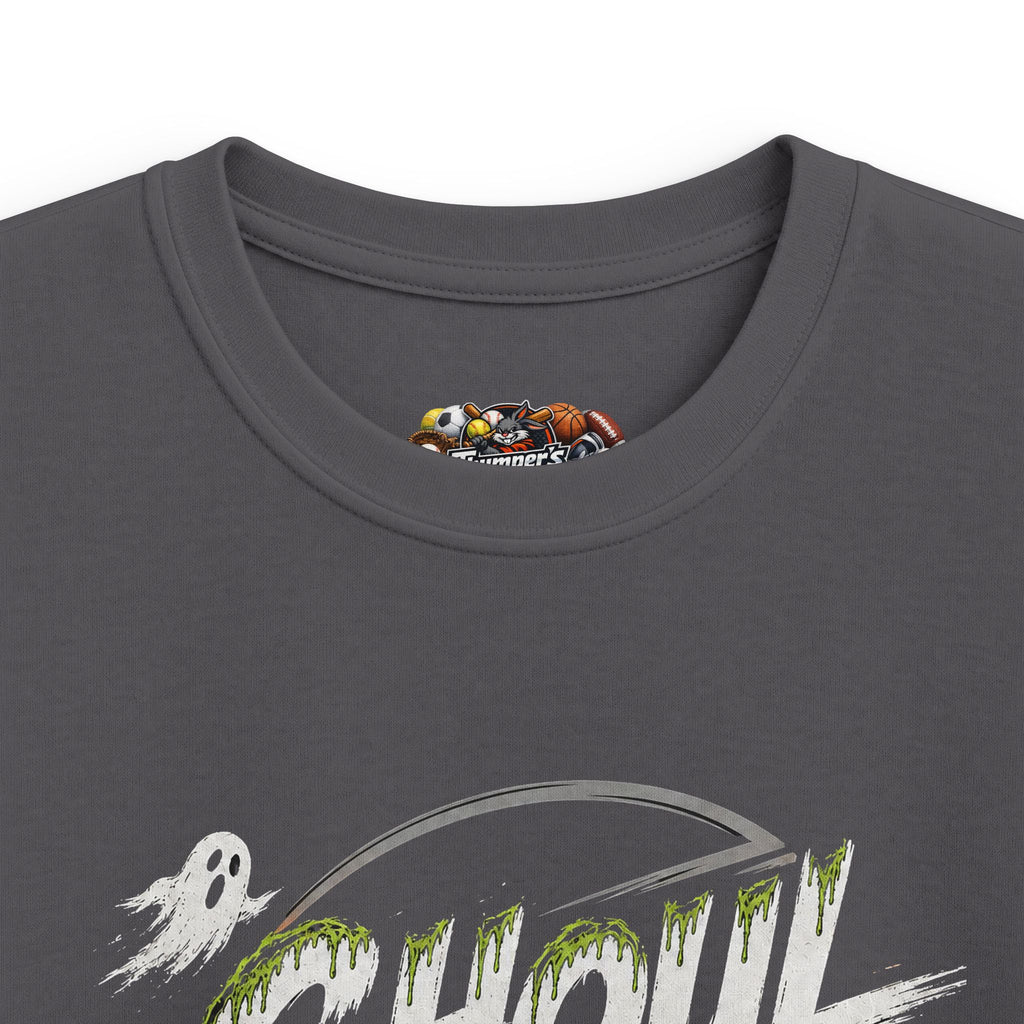 Kids Tee — "Ghoul Squad" Halloween Soccer Ghosts Shirt