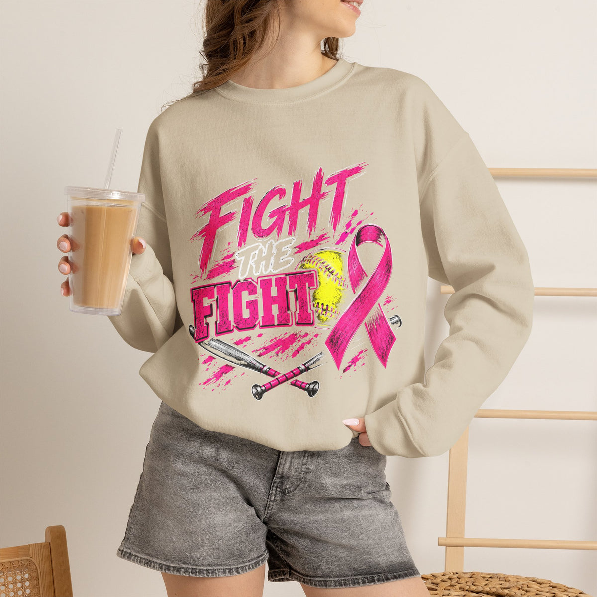 Fight the Fight Breast Cancer Awareness Sweatshirt
