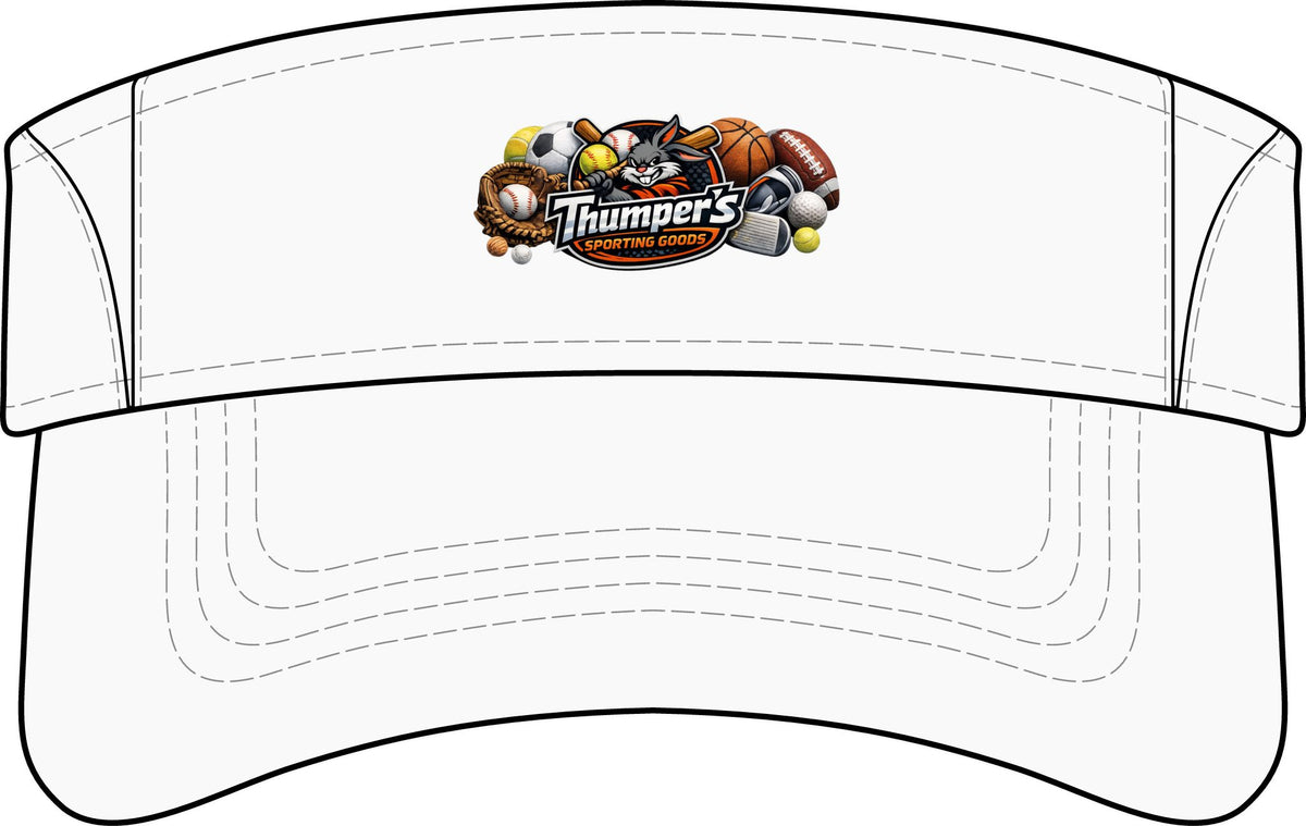 Thumpers Sports Logo Visor – Dry Zone Colorblock Sun Visor