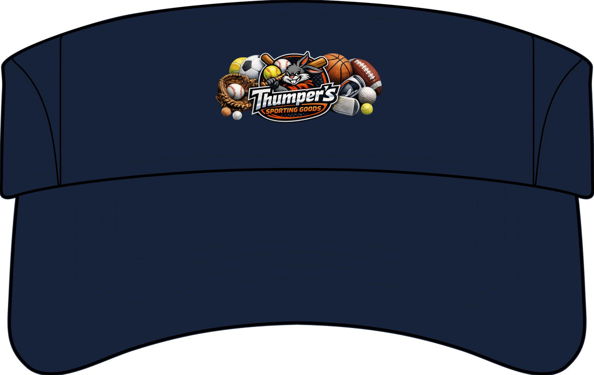 Thumpers Sports Logo Visor – Dry Zone Colorblock Sun Visor