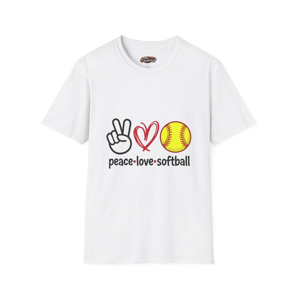 Peace Love Softball T-Shirt