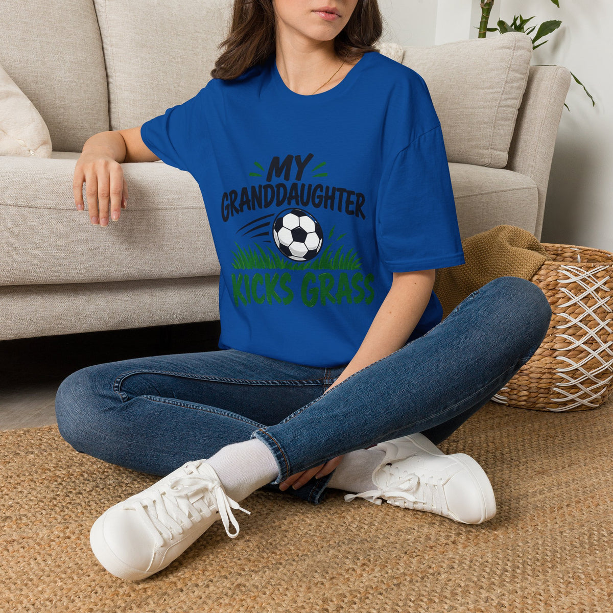 My Granddaughter Kicks Grass Soccer T-Shirt