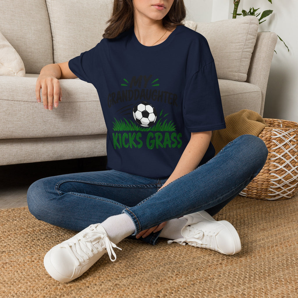 My Granddaughter Kicks Grass Soccer T-Shirt