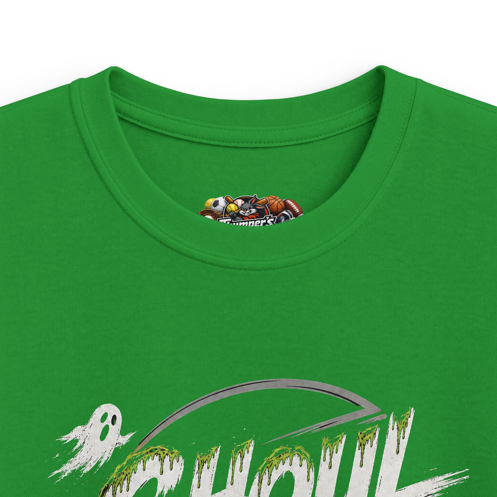 Kids Tee — "Ghoul Squad" Halloween Soccer Ghosts Shirt