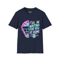 T‑Shirt — 'I'll Be Waiting For You At Home' Retro Hockey Helmet Tee