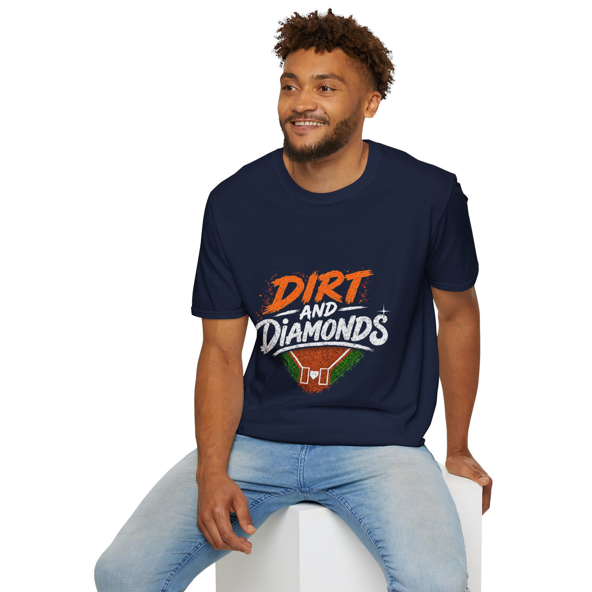 Dirt and Diamonds Softball T-Shirt — Vintage Field Graphic Tee