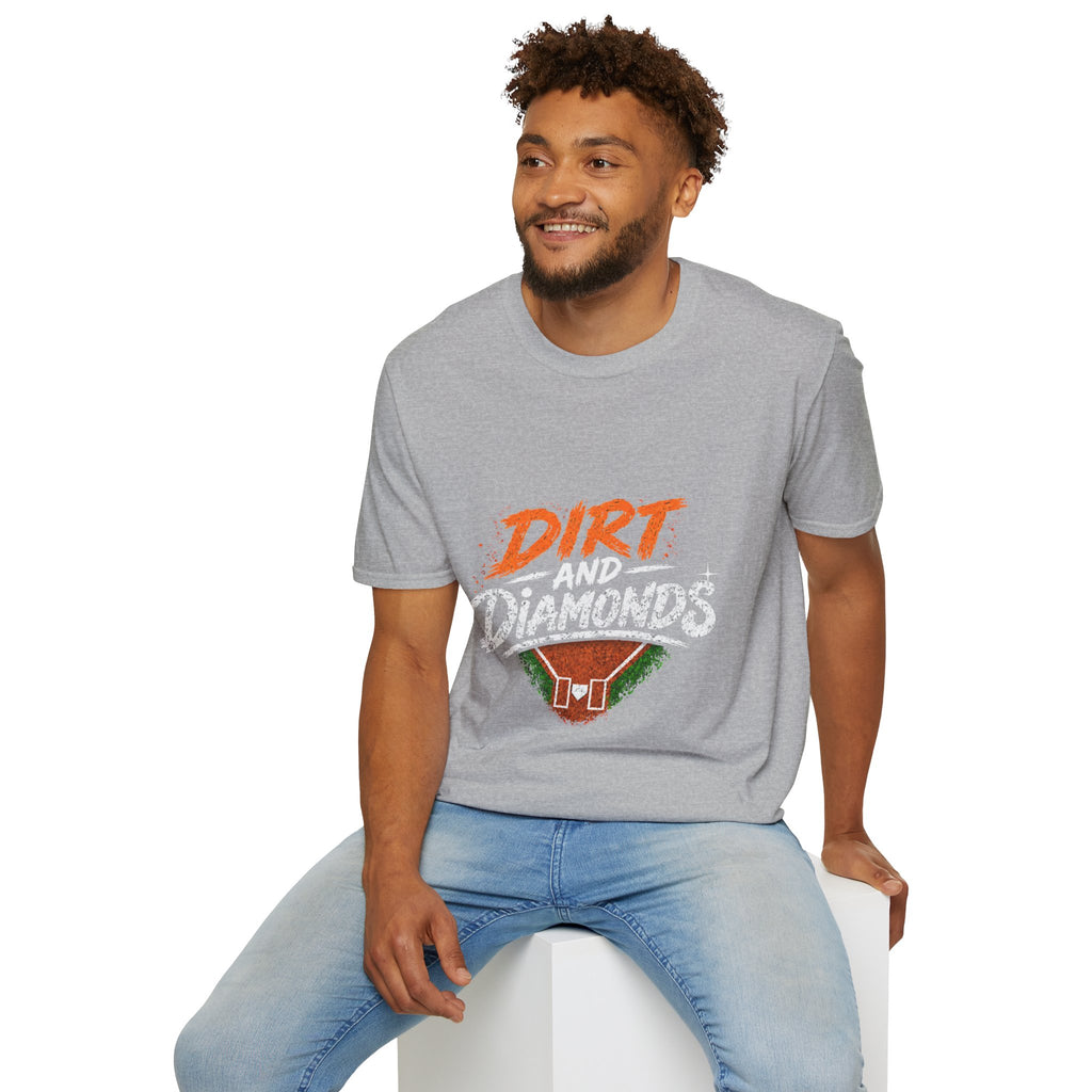 Dirt and Diamonds Softball T-Shirt — Vintage Field Graphic Tee
